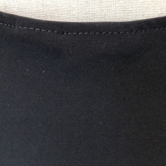 Chicos Cold shoulder maxi dress black size  3 slit on one side elbow sleeves - Picture 5 of 10